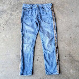 Isabel Marant Etoile Tuxedu Stripe Side Tape Denim Skinny Jeans size 36